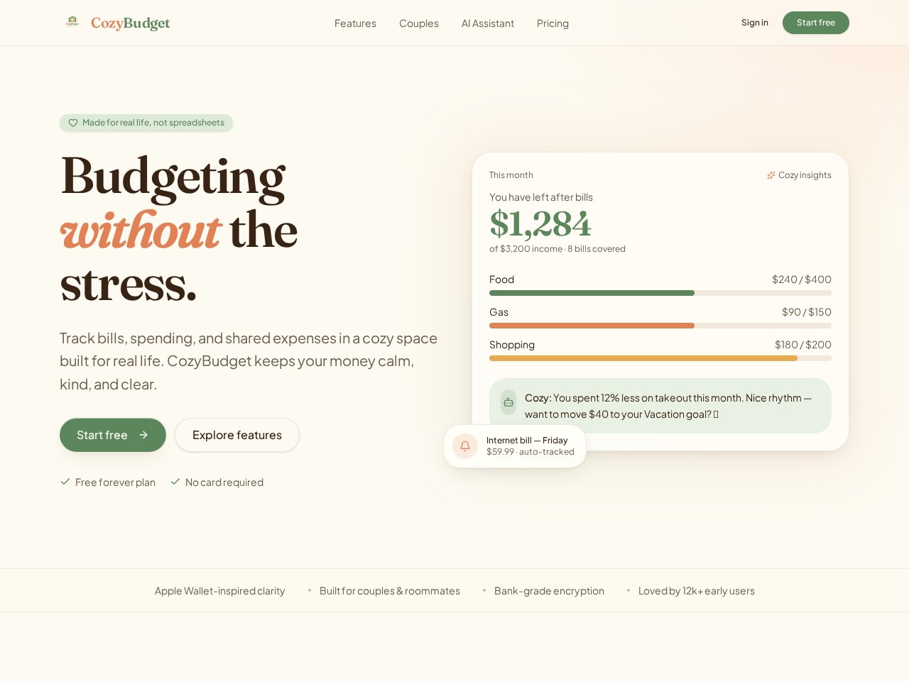 CozyFlow Finance